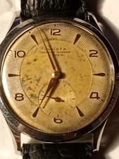 Invicta oversize 38/9mm steel case rare  version incastar.