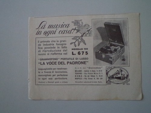 Advertising pubblicità 1932 - pubblicità,