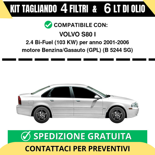 Tagliando per volvo - s80, 2.4