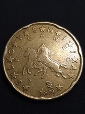 MONETA 20 CENT SLOVENIA 2007- CAVALLI-BELLA- RARA