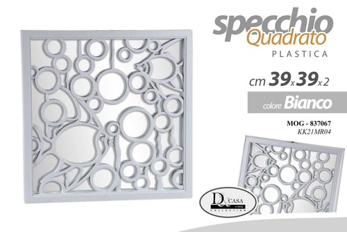 Specchio parete quadrato - specchio, da