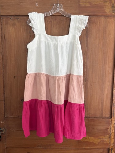 Abito bibi bianco rosa color - rosa,