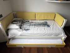 Letto Cameretta Con Cassettone Doppio Materasso.