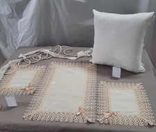 Tris Centrini 3 pezzi Tinta