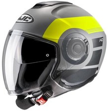 Casco Jet HJC I40 Spina MC3HSF Grigio Giallo Opaco Taglia Size L