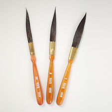 Pennello per pittura gessato Grumbacher serie 1010 dimensioni #00-#1 O set di tre