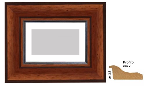 Cornice classica legno noce - legno,