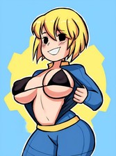 adesivo fallout vault girl