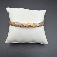 Bracciale in oro tricolore 9