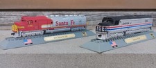 modellismo ferroviario scala N Locomotive americane S.Fe e Amtrak statiche
