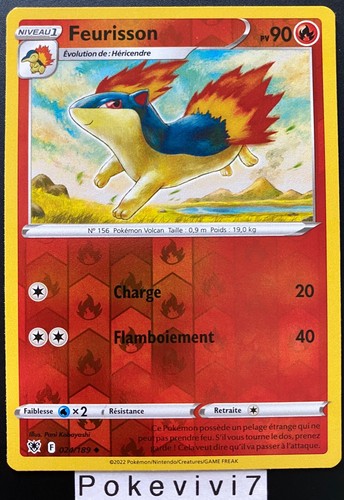 Carte pokemon feurisson - pokemon,