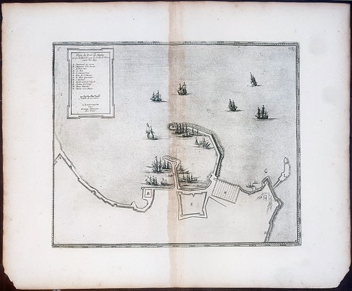 Stampa antica pianta - , militare