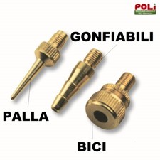 KIT AGHI PER GONFIARE PALLONI BICICLETTE GONFIABILI GOMMONI IN METALLO 
