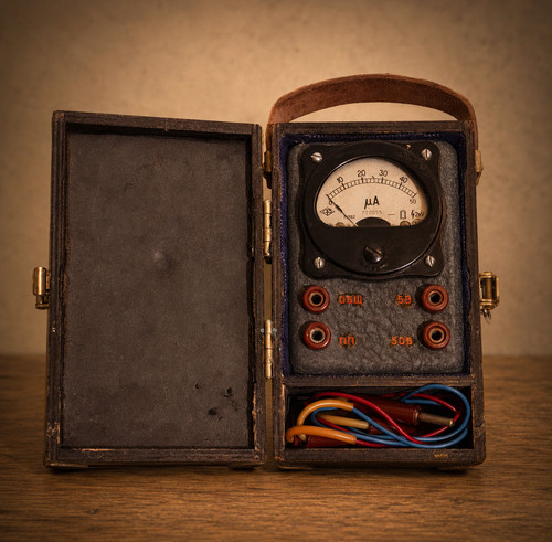 Amperometro analogico vintage