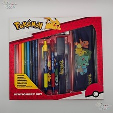 Set Cancelleria Pokemon Kit scuola completo Gomma Matita Penne Astuccio Quaderno