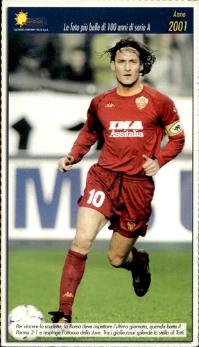 Cartolina calcio calciatore