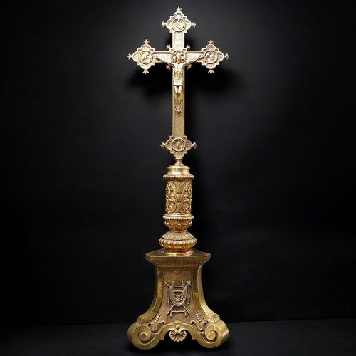 Grande crocifisso altare in - crocifisso,