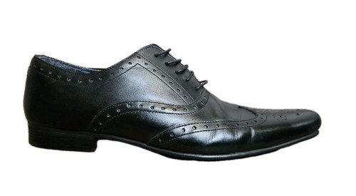 Next black brogue scarpe uomo - black,