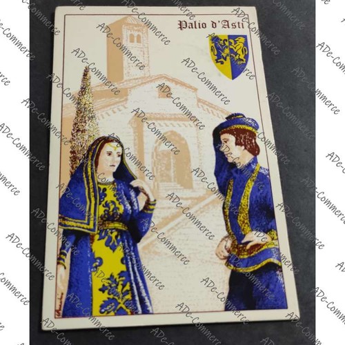 Cartolina palio asti - palio,