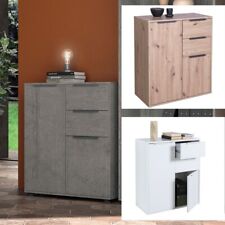 MADIA CREDENZA MOBILE  2 ANTE 2 CASSETTI BAMBEY BIANCO CEMENTO ROVERE
