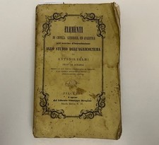 Antonio Selmi, Elementi di