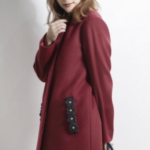 Cappotto lungo senza colletto