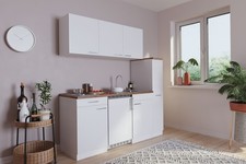 Cucina Mini Cucina Singola Cucinino Blocco Cucina Bianco Luis 180 CM respekta