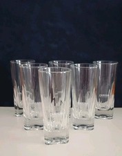 Bicchieri Alti Vetro Campari Vintage Lotto 6 Pezzi Pubblicitario Collezione 
