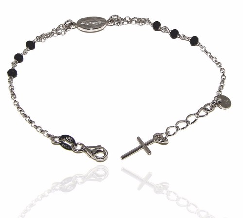 Bracciale rosario argento - bracciale, 925