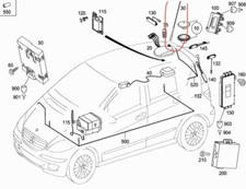 MERCEDES W169 A W245 B ANTENNA