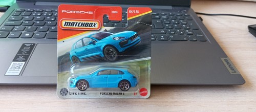 Matchbox porsche macan s blu - porsche,