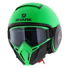 Casco Shark Street Drak Neon serie verde opaco nero GKK