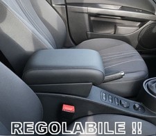 TOP - bracciolo SEAT LEON 2005-2012 ECOPELLE nero - REGOLABILE -1 SOLO in PROMO!