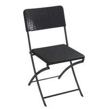 Sedia Pieghevole Nera Con