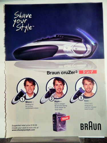 Rasoio braun cruzer3 2005 - rasoio,