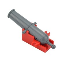 LEGO PIRATI CANNONE GALEONE  2533C01 518 BASE 2527 DARK GRAY GRIGIO SCURO PERLA