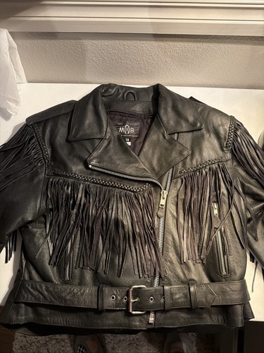 Giacca moto pelle - , mob