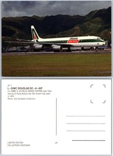Cartolina continental alitalia - cartolina,