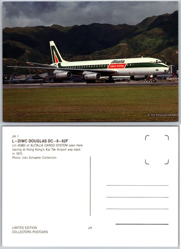 Cartolina continental alitalia - cartolina,