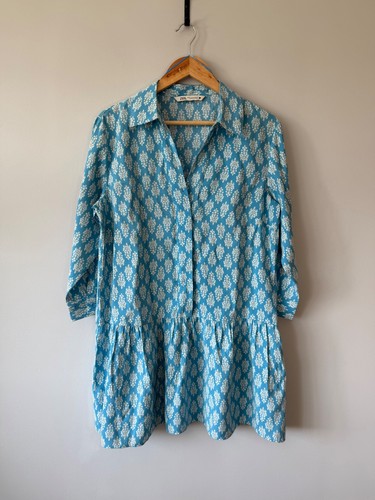 Abito camicia zara blu - abito,