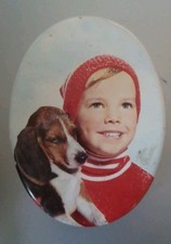 SCATOLA DI LATTA CARAMELLE PERUGINA - FANTASIA DI COLORI - VINTAGE - 16X12X5 CM