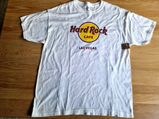 T-shirt maglietta HRC Hard Rock Cafe Las Vegas bianca logo classico taglia L NUOVA
