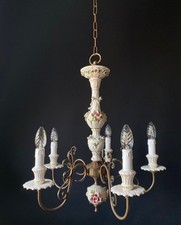 Antico Lampadario In Ceramica