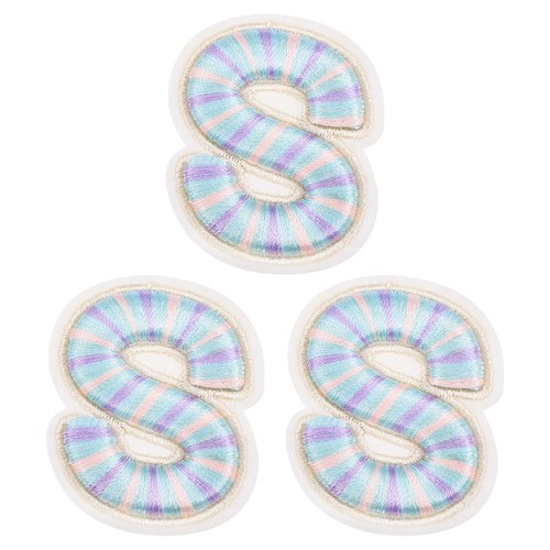 3pcs toppe lettere ferro - toppe,