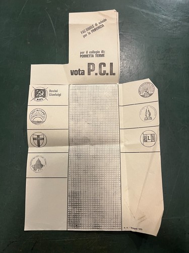 Pci partito comunista - partito, porretta