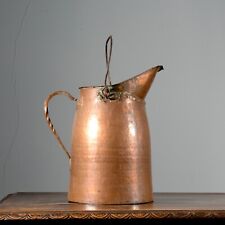 Vaso recipiente porta carbone legna camino in rame Italia XX secolo