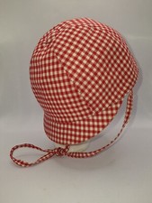 Delizioso CAPPELLINO BIMBO/A  in Cotone VICHY  VINTAGE