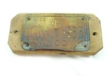 VECCHIA TARGA CARRO AGRICOLO