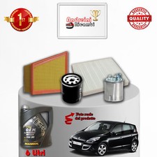 KIT TAGLIANDO FILTRI E OLIO RENAULT SCENIC III 1.9 dCi 96KW 130CV DAL 2011 ->