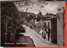 CARTOLINA  CASTELTERMINI B/N  VIAGGIATA 1953 CORSO UMBERTO